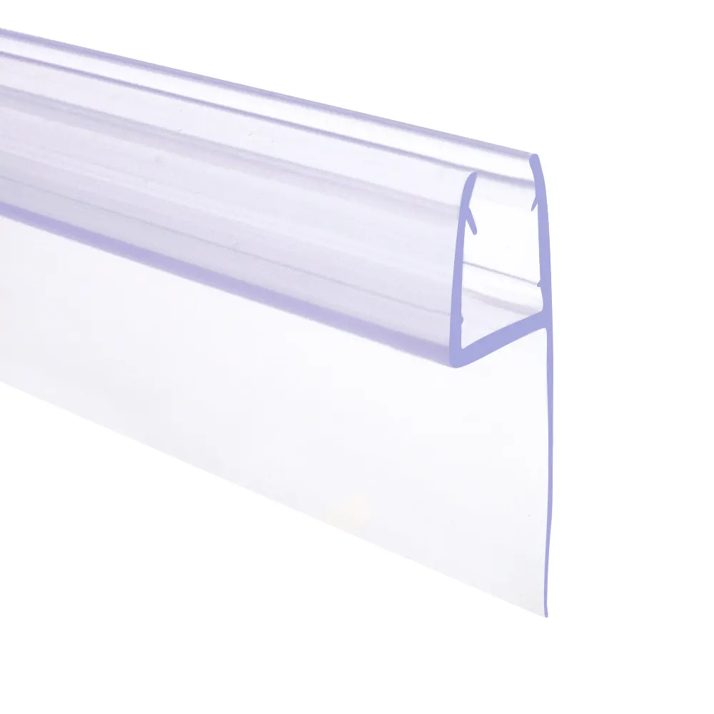 Kathoguidage — écran de douche incurvé en plastique, 716064 h, bande d'étanchéité en caoutchouc, pour porte en verre, bande de scellage