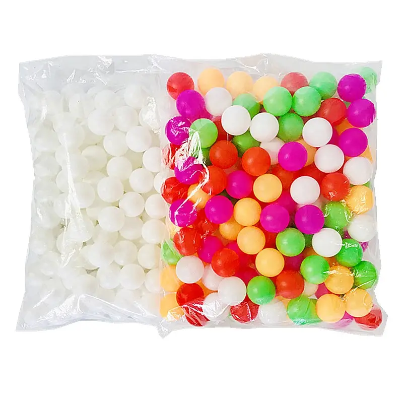 Toptan ucuz beyaz PE beerpong içme parti oyunu fincan topları ucuz masa tenisi topları plastik pingpong topu
