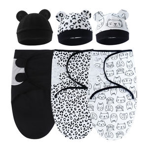 Fasciatura per bambini 3-6 mesi fasciatura coperta sacco per dormire per neonato stampato in cotone organico sacco a pelo - Product Image 1