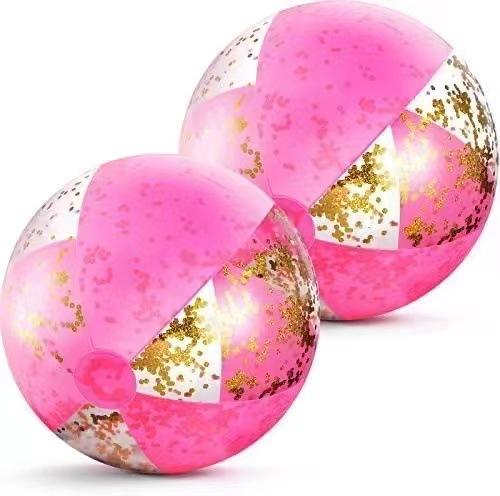 Boule de paillettes roses 24 pouces