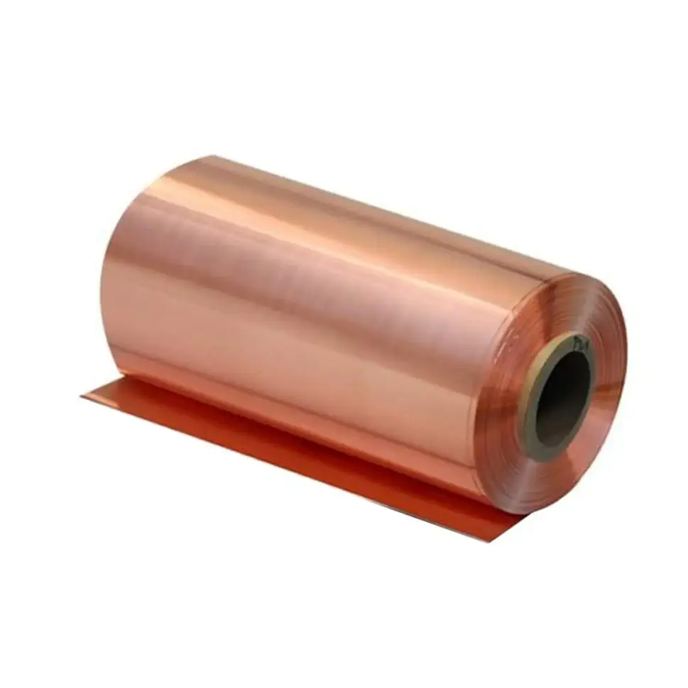 Bande de cuivre au béryllium 0.1mm d'épaisseur 180-220HV bande de cuivre au béryllium prix du cuivre au béryllium par kg
