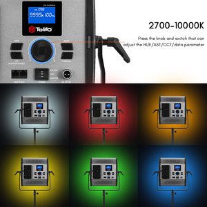 Tolifo GK-S100RGB RGB LED แผงหรี่แสงได้ Bicolor 2700-10000K ไฟถ่ายทำสดสตรีมมิ่งสำหรับสตูดิโอถ่ายภาพ - Product Image 3