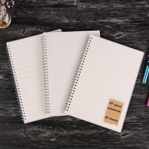 Carnet De Notes Notizbuch Journal and Fabric College Plain Plastic Spiral Note Book <strong>Notebook</strong> - Product Image 3