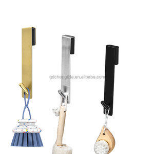 10-Inch Extended Metal Shower Door <span class=keywords><strong>Hooks</strong></span> para Frameless Glass Bathroom over Door Toalha <span class=keywords><strong>Hooks</strong></span>