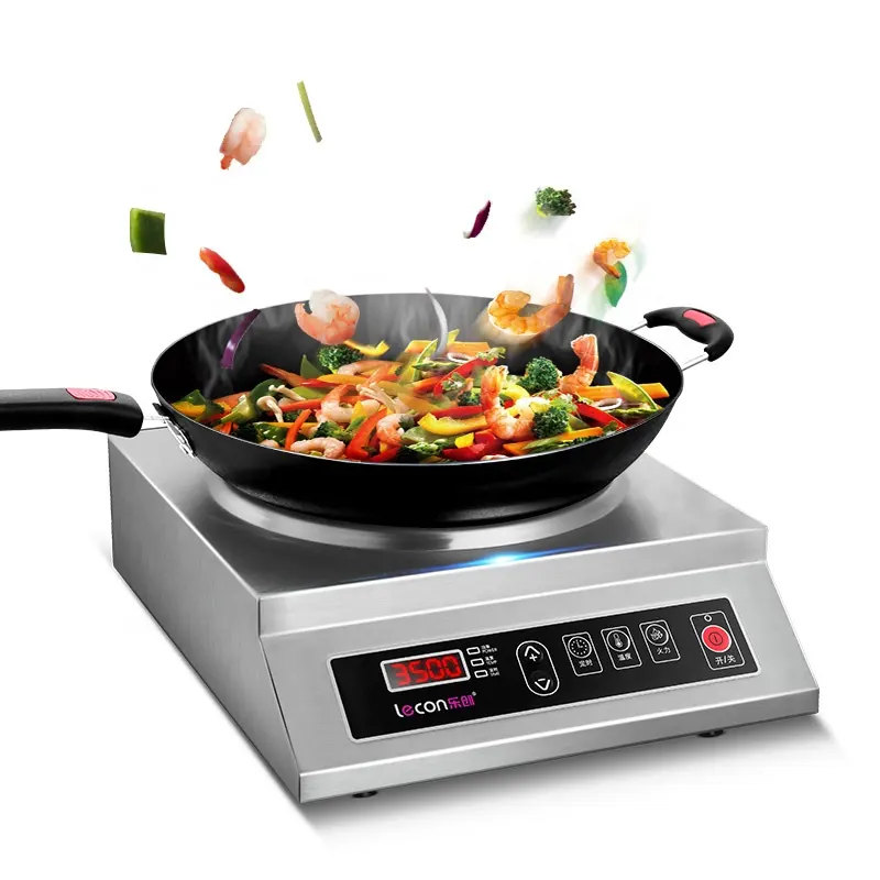 Cuisinière à Induction en plastique avec Wok, 3500W, ustensile de cuisine pour usage Commercial