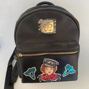 Moda Design 3D rebanho adesivo Patches Eco-Friendly tecido bordado com miçangas e PU plástico Material principal