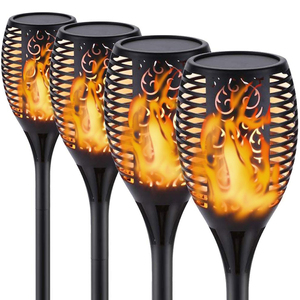 High Quality IP65 Waterproof <strong>LED</strong> Solar Lawn Lights Outdoor Garden <strong>Patio</strong> Walkway Flame Lights with Durable Plastic Body