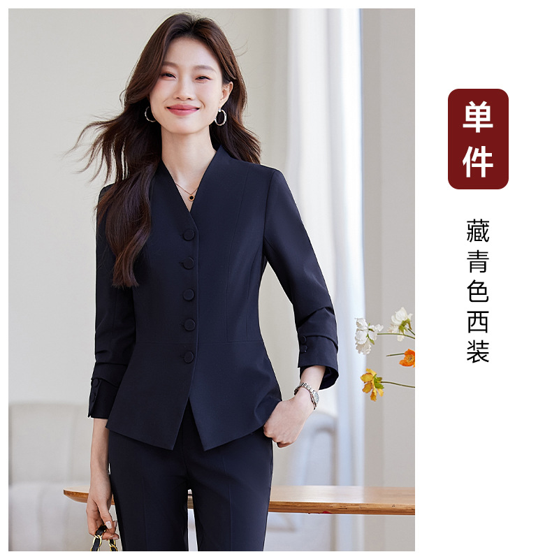 Navy blue suit
