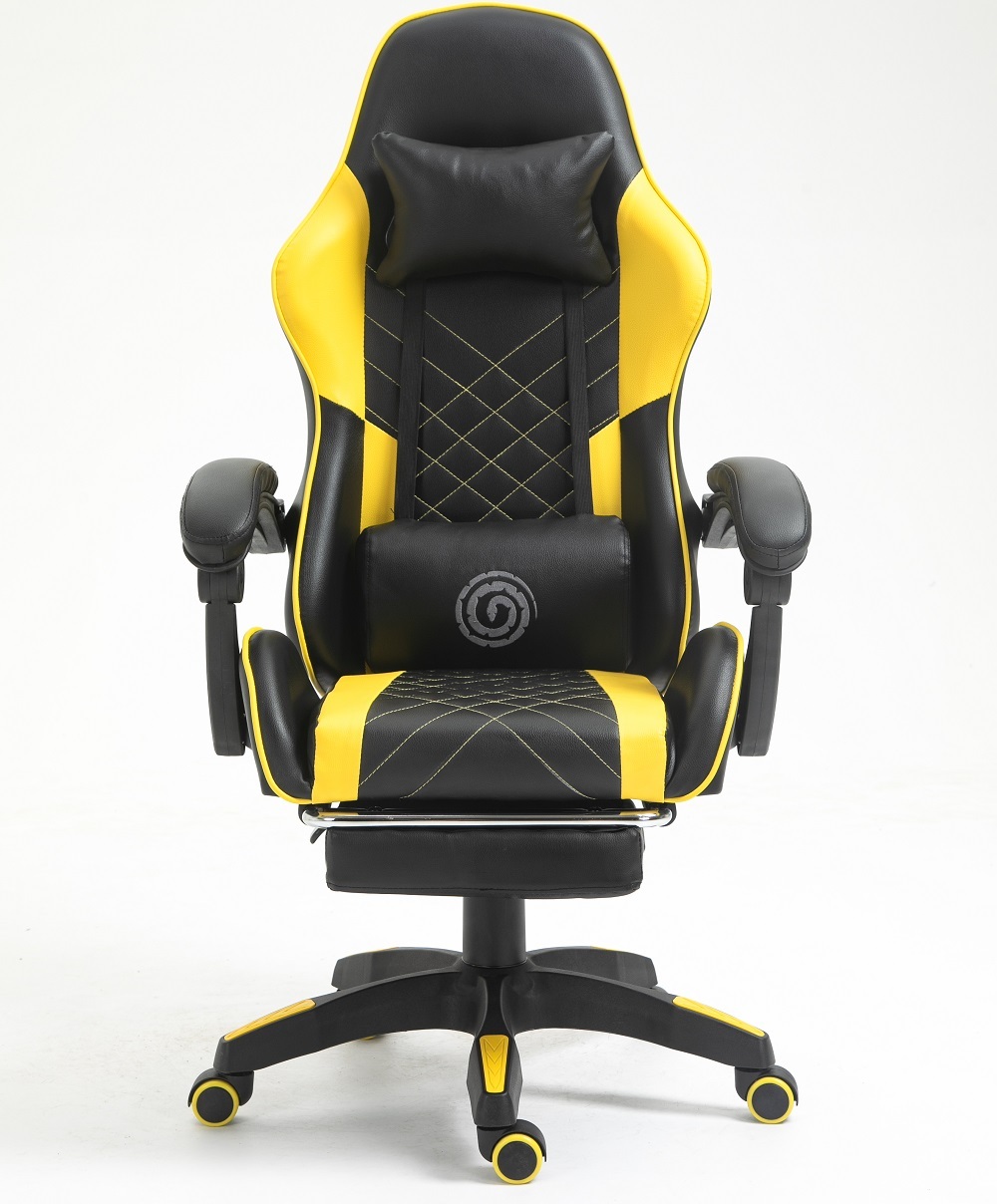 New Yellow-Diamond Stitching+footrest