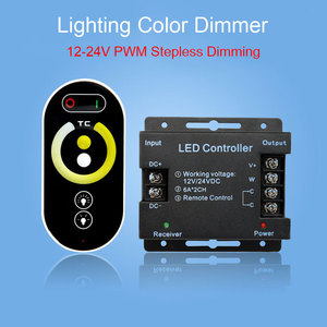 Senza fili PWM di Controllo Touch Illuminazione Dimmer Caldo Freddo Colore Bianco Temperatura Dimmer per 12V 24V Doppio Colore LED lampada Della striscia - Product Image 1
