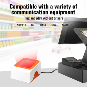 JR P8 2D сканер штрих-кода настольный сканер QR-код считыватель USB линия автоматического сканирования настольный сканер штрих-кода - Product Image 3