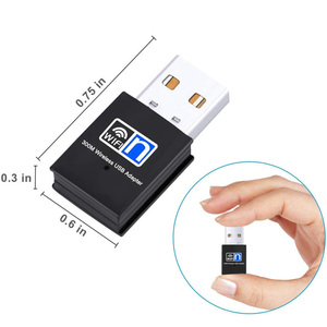 Mini taşınabilir 300Mbps AP WiFi çift modlu adaptör 2-in-1 dongle USB 2.0 WiFi ağ kablosuz Wlan alıcısı - Product Image 5