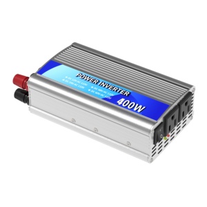 Inversor de onda sinusoidal modificada inversor portátil 400W DC 12 V o DC 24 V entrada a AC 110V 60Hz salida con enchufes duales y USB - Product Image 1