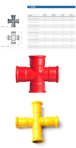 燃气管件的压缩管道系统四通交叉三通 - Product Image 6