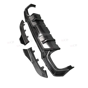 炭素繊維リアバンパーディフューザーBMW G22 G23 <span class=keywords><strong>4</strong></span>シリーズリアバンパーリップスプリッタースポイラー車部品2021 +
