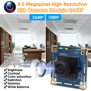 ELP 8MP 3264x2448 Mjpeg IMX179通用串行总线2.0广角网络摄像头180度迷你闭路电视通用串行总线电缆鱼眼摄像机 - Product Image 2