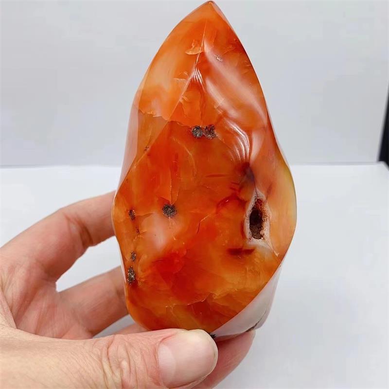 Toptan doğal yüksek kaliteli carnelian alev kırmızı akik kristal ücretsiz formu hediyeler süslemeleri için güzel akik - Product Image 1