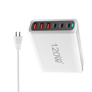 GaN Tech tip-c güç adaptörleri logo Laptop 120w şarj telefon şarj hızlı şarj çok İpucu 6 in 1 İngiltere tak şarj - Product Image 4