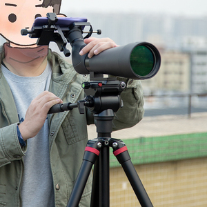 スポッティングスコープ双眼単眼顕微鏡用の3軸金属ホルダーマウント - Product Image 4
