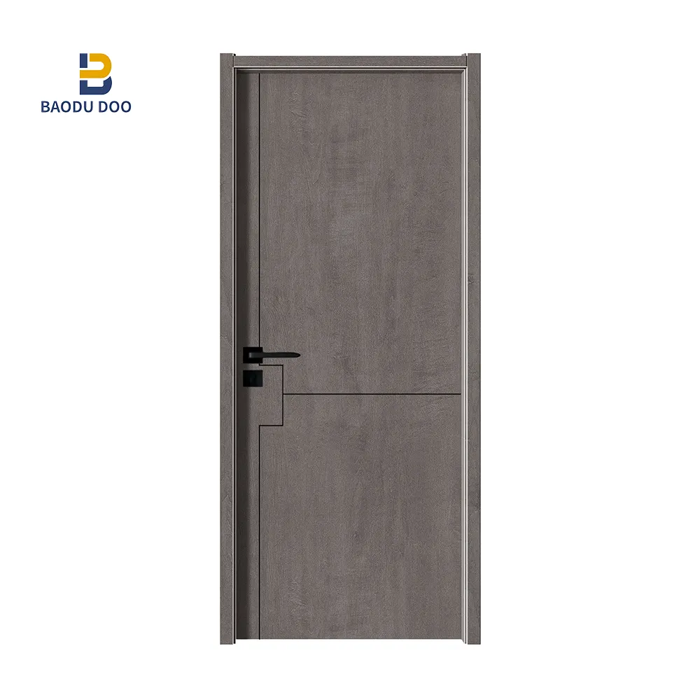 Bowdeu fábrica china fornecedor alta qualidade porta do quarto design interior porta de madeira à prova de arranhões interior portas