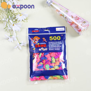 EXPOON 500pcsカスタマイズ可能なラテックス水充填バルーンホーリー水の戦いのための爆弾おもちゃ