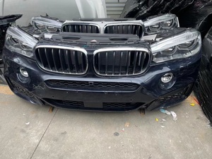 BMW X5X6用フロントバンパーアセンブリフロントフェイスボディキットLEDヘッドライト付き旧モデルF15F16ノーズカットアセンブリ - Product Image 5