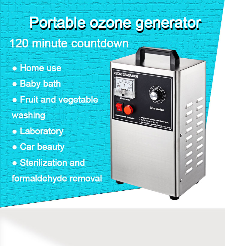Zc004 Generador esterilizador de aire de ozono Esterilización Cosméticos Embalaje de alimentos Taller Espacio