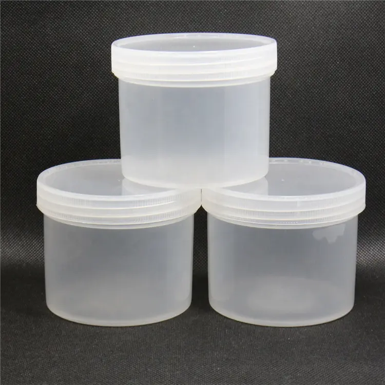 120g 150ml 4 oz clear plastic jar with white transparent cap slime storage container wide mouth