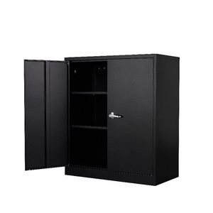 Small <strong>Double</strong> Metal <strong>Lockers</strong> Steel <strong>Locker</strong> 2 door 2 shelves adjustable Filing Cabinet