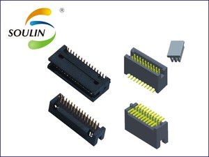 Soulin 2.54mm Pitch dişi konnektör düz IDC PCB kutusu başlıkları 2x3 Pin pirinç soket kutusu başlık adaptörü Terminal konnektörler - Product Image 4