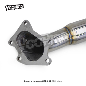 Tuning Stainless Steel <strong>Header</strong> Catted Downpipe for Subaru Impreza <strong>STI</strong> 2.0T 2003-2007 SS304 Pipe Exhaust System With Catalyst - Product Image 2