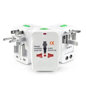 อะแดปเตอร์สำหรับเดินทางอเนกประสงค์แบบออลอินวันเอาต์พุตแบบ2 USB แบบ UK US AU EU ปลั๊กสำหรับแล็ปท็อปและกล้องไฟ10W - Product Image 4