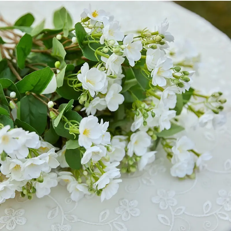 Benutzer definierte Mini Outdoor künstliche Jasmin Frangipani Lavendel Nelke Blumen Baum pflanzen für die Beerdigung