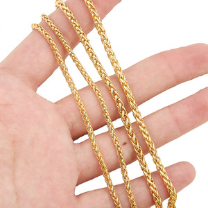 รับประกัน2ปีปกคลุมพื้นผิวด้วยทอง unisex โซ่คิวบา3/4/5มม. โซ่ทอง18K คิวบา - Product Image 2