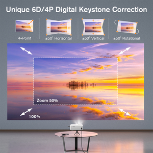 Auking เครื่องฉายแอนดรอยด์อัพเกรด2024 1080P 5G รองรับบลูทูธ4K แก้ไขคีย์สโตนซูม - Product Image 3