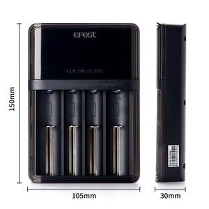 3年間の保証EfestLuc V4充電器EliteV4スマートLcdバッテリー充電器 (車の充電器付き3.7Vリチウムイオンバッテリー用) - Product Image 6