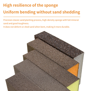 Sia Nhiều Màu Bọt Biển Sanding Khối Giấy Nhám Loại Tay Giấy nhám Cho Gỗ Tường Thạch Cao Kim Loại Làm Sạch Miếng Bọt Biển - Product Image 2