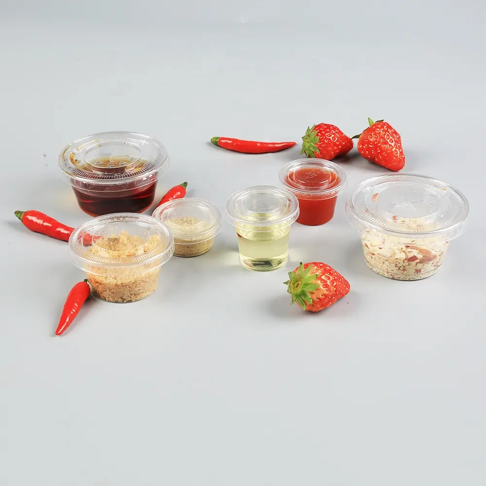 도매 식품 용기 플라스틱 oz 식품 상자 뚜껑 레스토랑 포장 용기