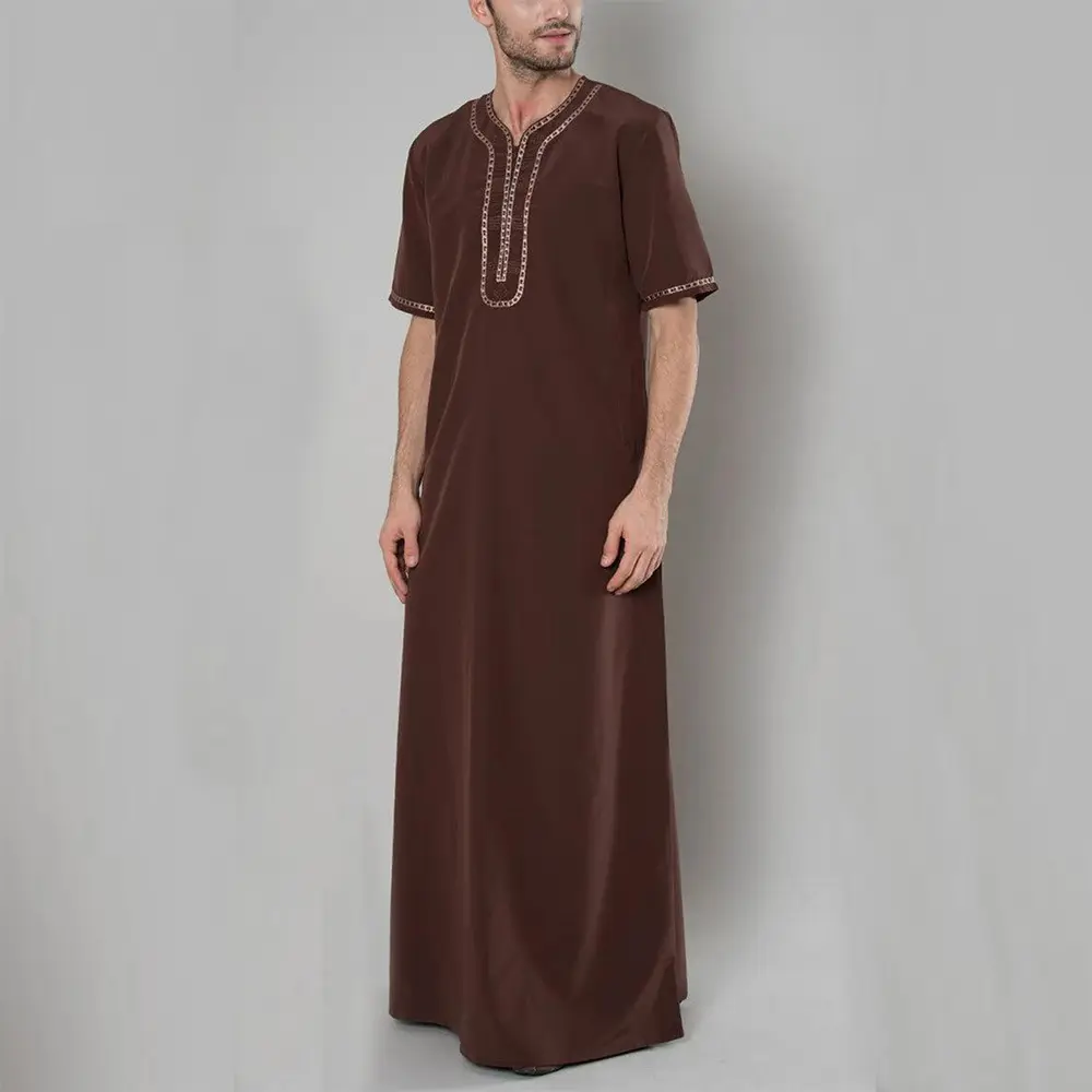Robes musulmanes al haramain thobe vêtements islamiques pour hommes jubba bon marché kaftan panjabi kurta pour hommes
