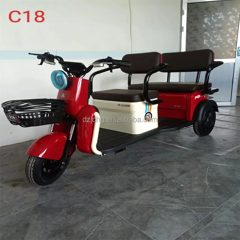 800watt C18 sıcak satış fabrika toptan yüksek kalite elektrikli üç teker bisikletler yetişkin üç tekerlekli elektrikli scooter için