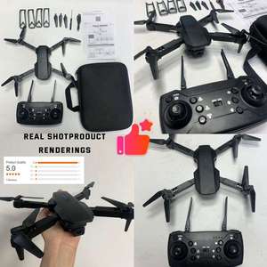 Aijh โดรน E88พร้อมกล้องคู่ความละเอียด HD WiFi FPV การควบคุมแอปคอร์ดคอบเตอร์หนึ่งปุ่มถอดโดรน RC - Product Image 3