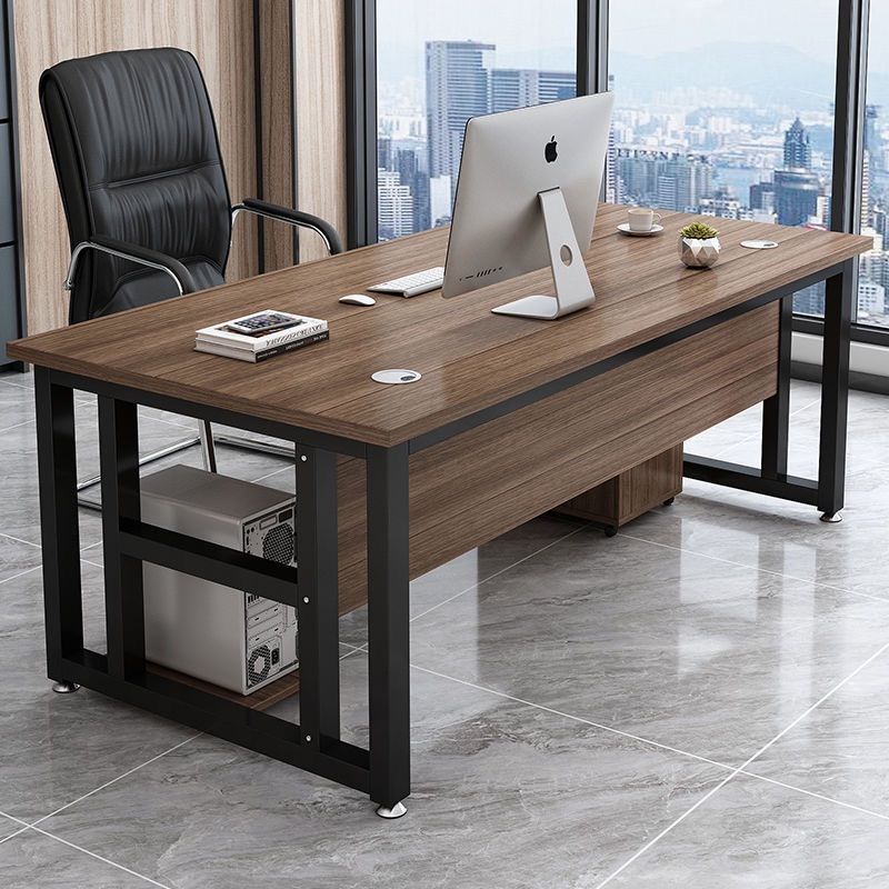 Dark walnut black frame