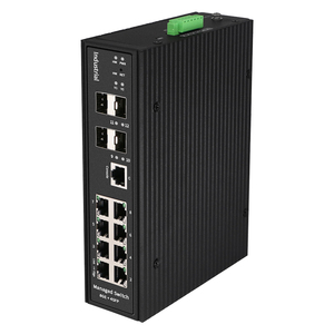 Livello di gestione WEB 2 grado di protezione IP40 12 porte gestito industriale Ethernet Switch anello industriale PoE interruttore di rete