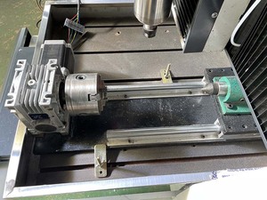 迷你4轴3轴3d数控刳刨机木质金属石材雕刻雕刻机6090带侧旋转轴 - Product Image 6