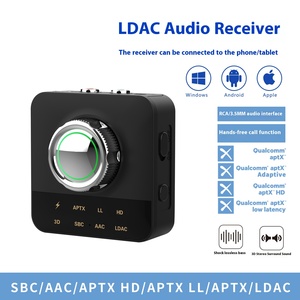 5.0无线音频接收器3D声音和多代码支持APTX高清/LDAC/AAC/SBC 3.5毫米AUX/RCA音频适配器 - Product Image 5