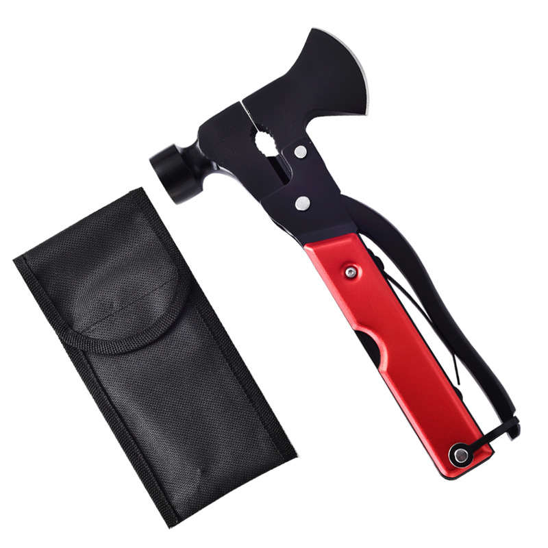 Axe Hammer Red Aluminum handle with Nylon Pouch