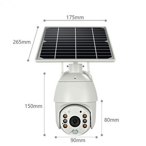 Rotação automática de monitoramento monitor de casa em casa de alta qualidade de gravação de vídeo 4g solar câmera ptz