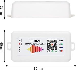 Control ador LED SP107E LED Mobiltelefon APP Musik synchron isation Bluetooth Vollfarb-RGB-Controller Pixel 5Volt 24V Für adressierbare Streifen - Product Image 2