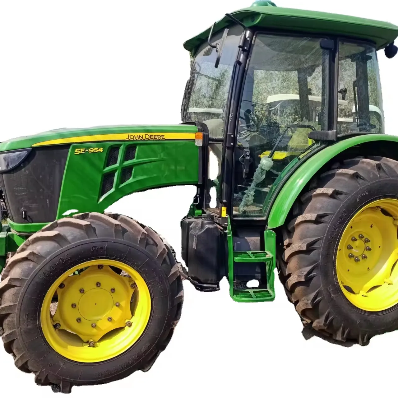 Tarım için kullanılan traktör J Deere 5E 954 95HP 4x4WD çiftlik kompakt traktör tarım makineleri massey ferguson MF385