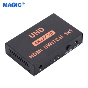 Equipos de audio y video Logotipo personalizado 4K 30Hz 3 en 1 salida Conmutador HDMI 3x1Conmutador HDMI 4K con control remoto - Product Image 5